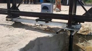 Купить сваи для ворот в Егорьевск. Заказать ворота на сваях под ключ от 21964 руб